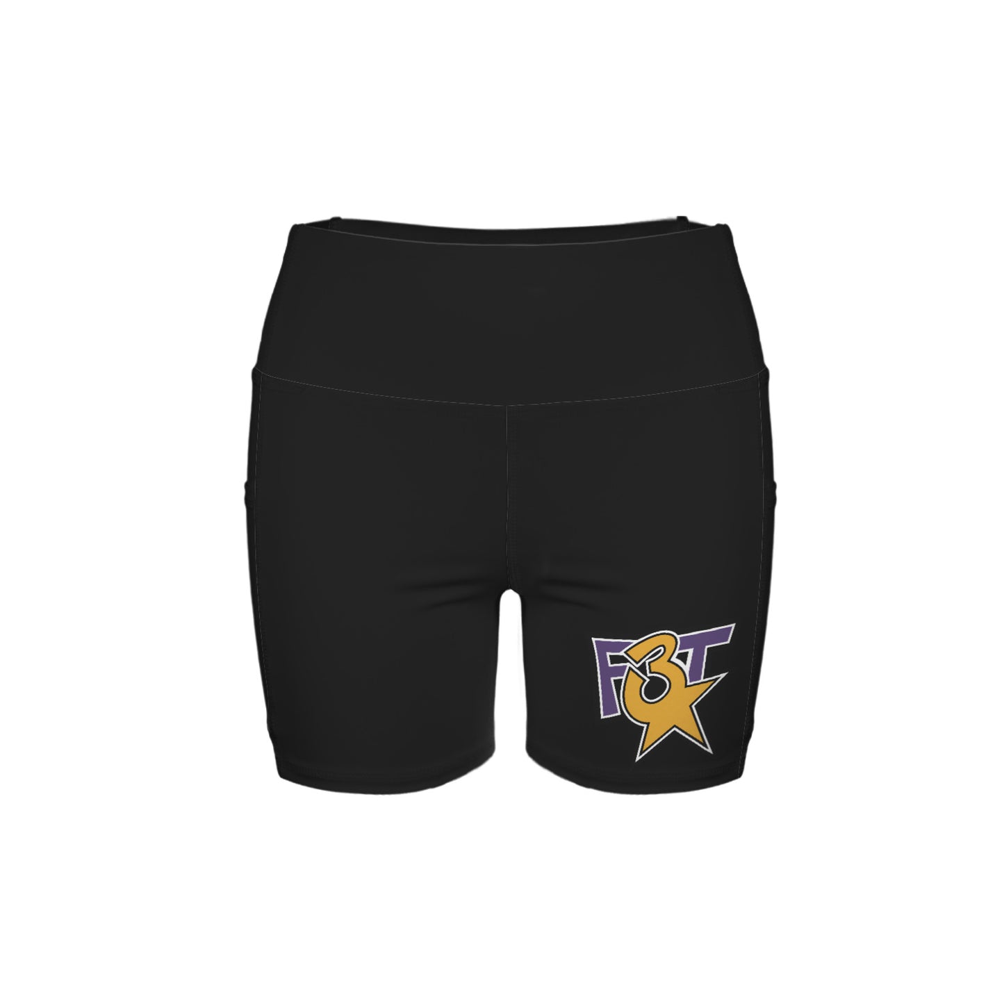 High Waist Deep Pockets Yoga Shorts