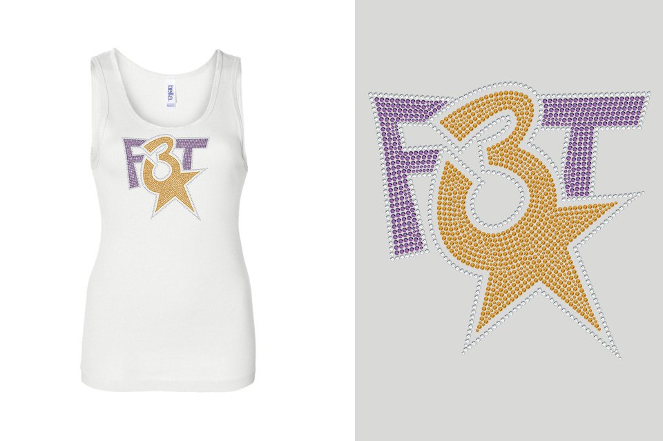 Rhinestones Florida Triple Threat F3T stones Youth Tank