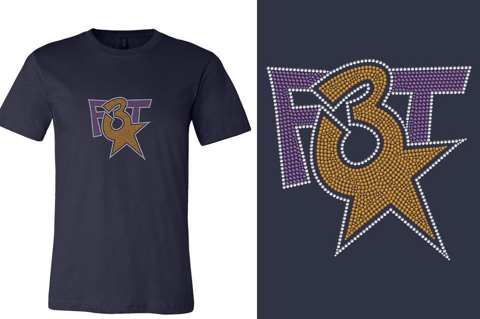 Rhinestones Florida Triple Threat F3T stones Unisex t-shirt