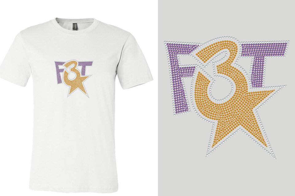 Rhinestones Florida Triple Threat F3T stones Unisex t-shirt