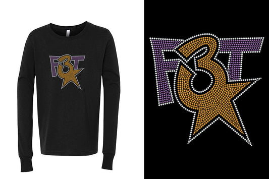 Rhinestones Florida Triple Threat F3T stones Youth Unisex Unisex Long Sleeve T-Shirt