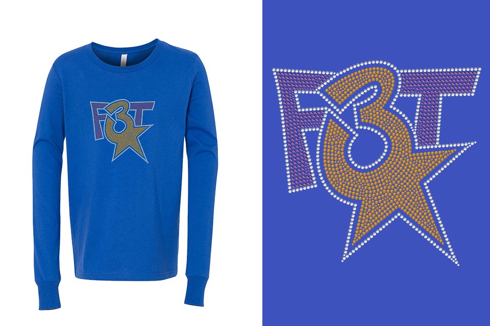Rhinestones Florida Triple Threat F3T stones Youth Unisex Unisex Long Sleeve T-Shirt