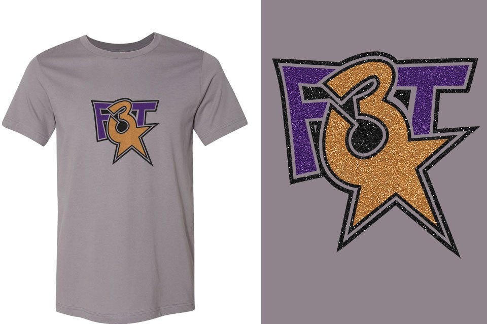 Florida Triple Threat F3T logo glitter Unisex t-shirt