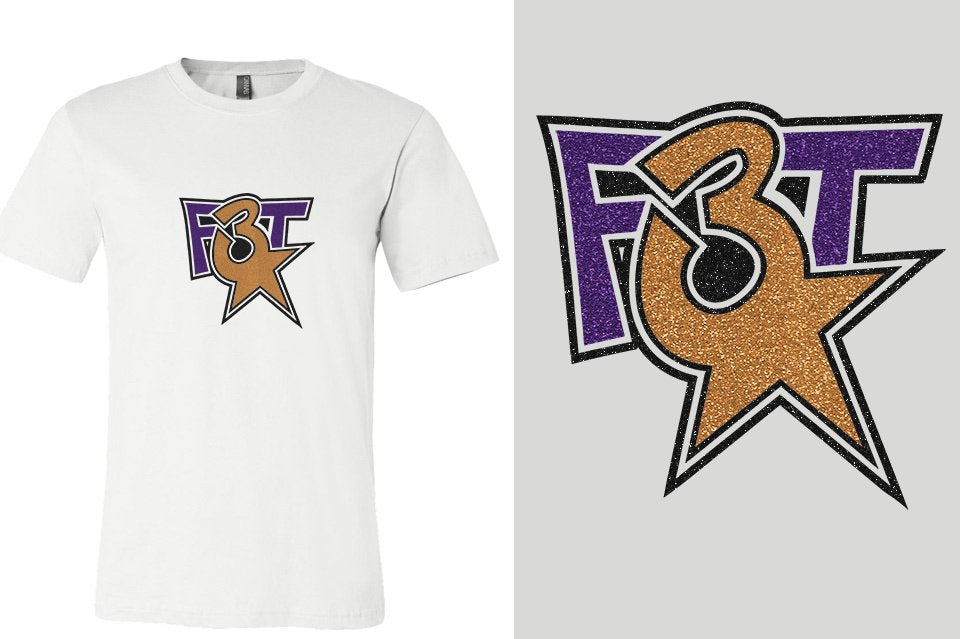 Florida Triple Threat F3T logo glitter Unisex t-shirt