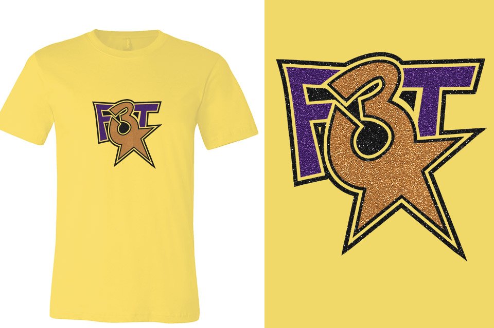 Florida Triple Threat F3T logo glitter Unisex t-shirt
