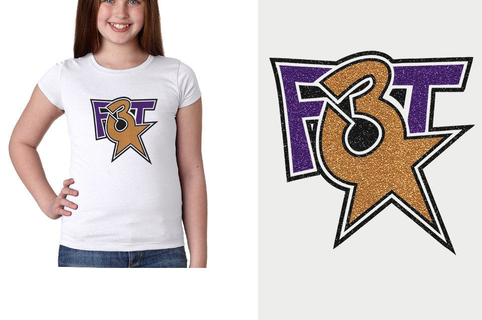 Florida Triple Threat F3T logo glitter Girls' Princess T-Shirt