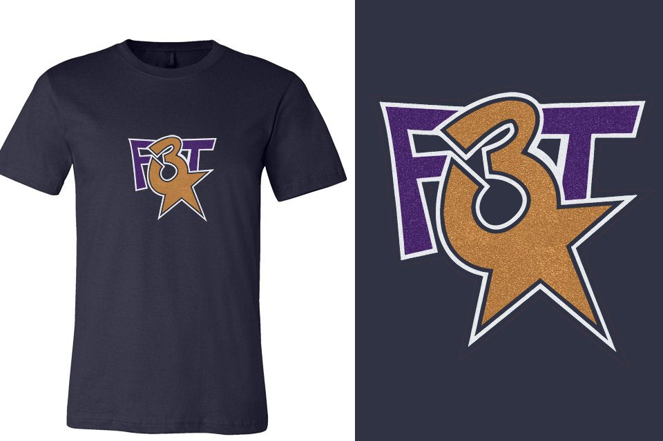 Florida Triple Threat F3T logo glitter Unisex t-shirt