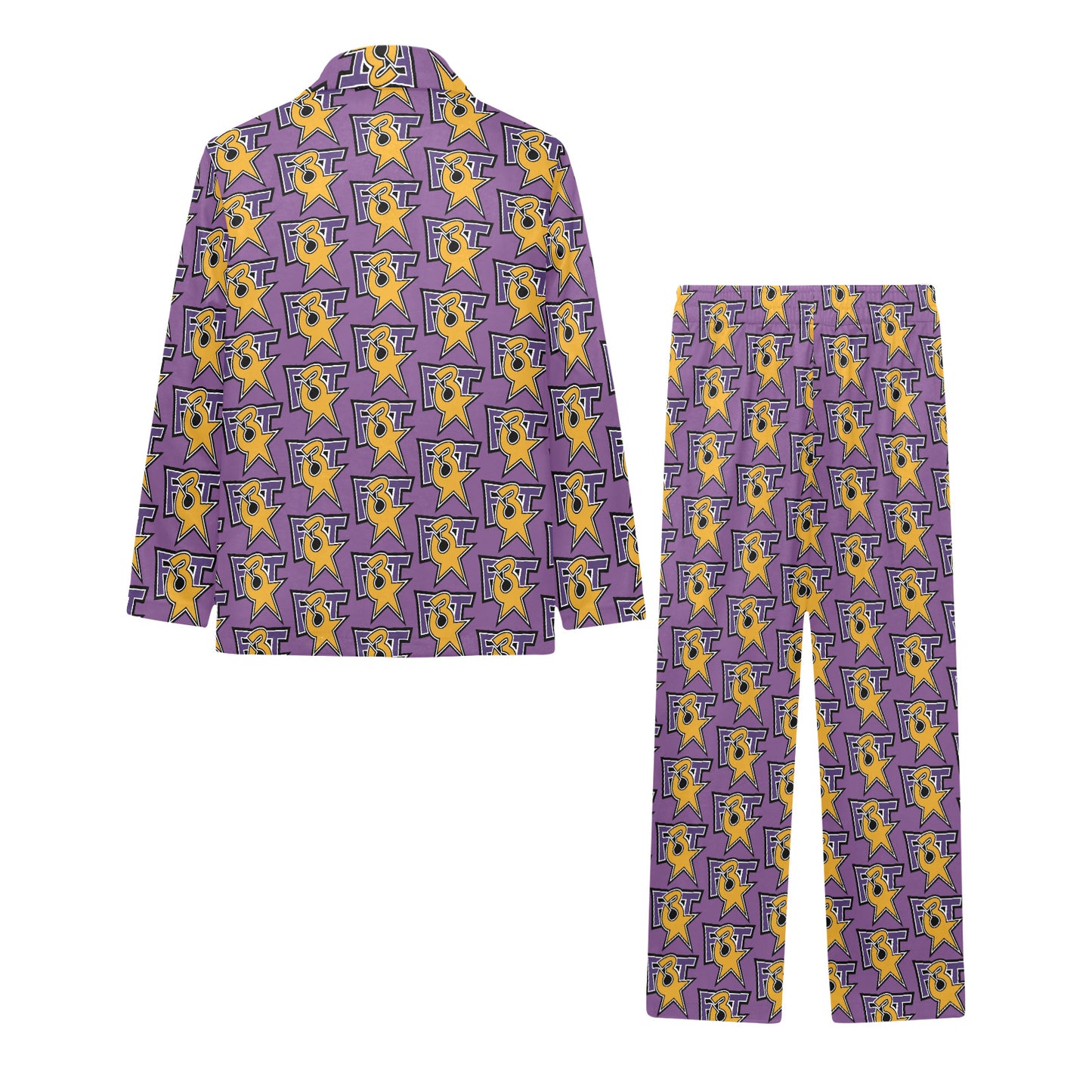 Big Girls' V-Neck Long Pajama Set