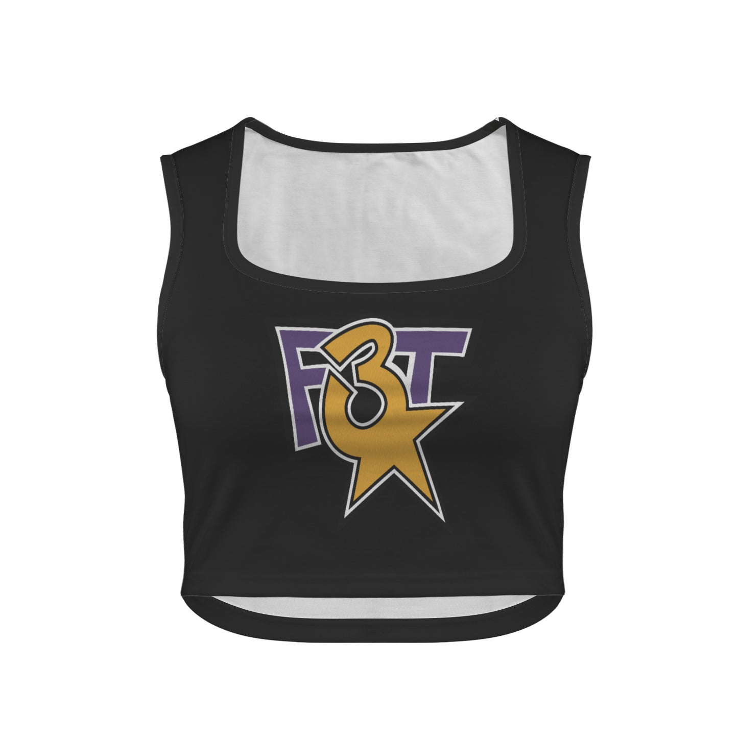 Women's Square Neck Crop Tank Top