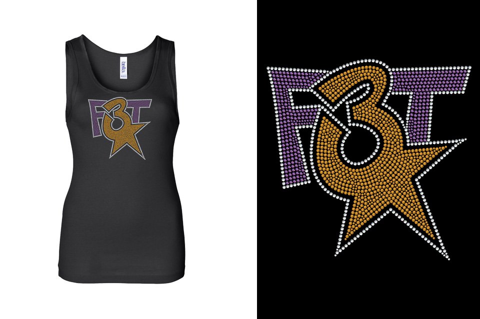 Rhinestones Florida Triple Threat F3T stones Youth Tank