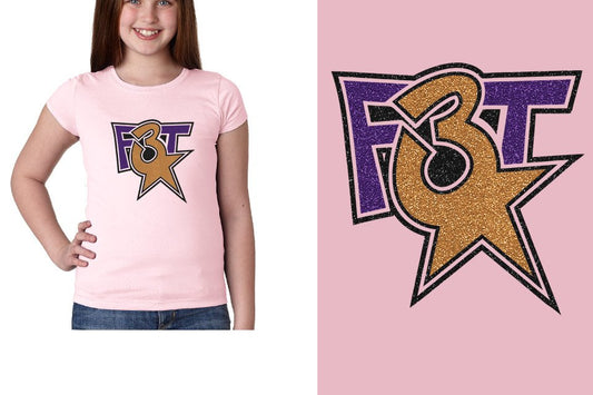 Florida Triple Threat F3T logo glitter Girls' Princess T-Shirt