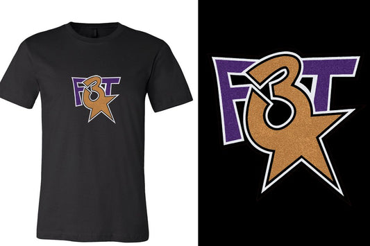 Florida Triple Threat F3T logo glitter Unisex t-shirt