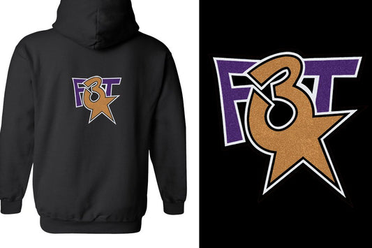 Florida Triple Threat F3T logo glitter Unisex Zip Hoodie