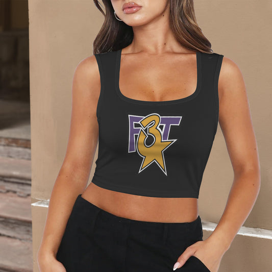 Women's Square Neck Crop Tank Top